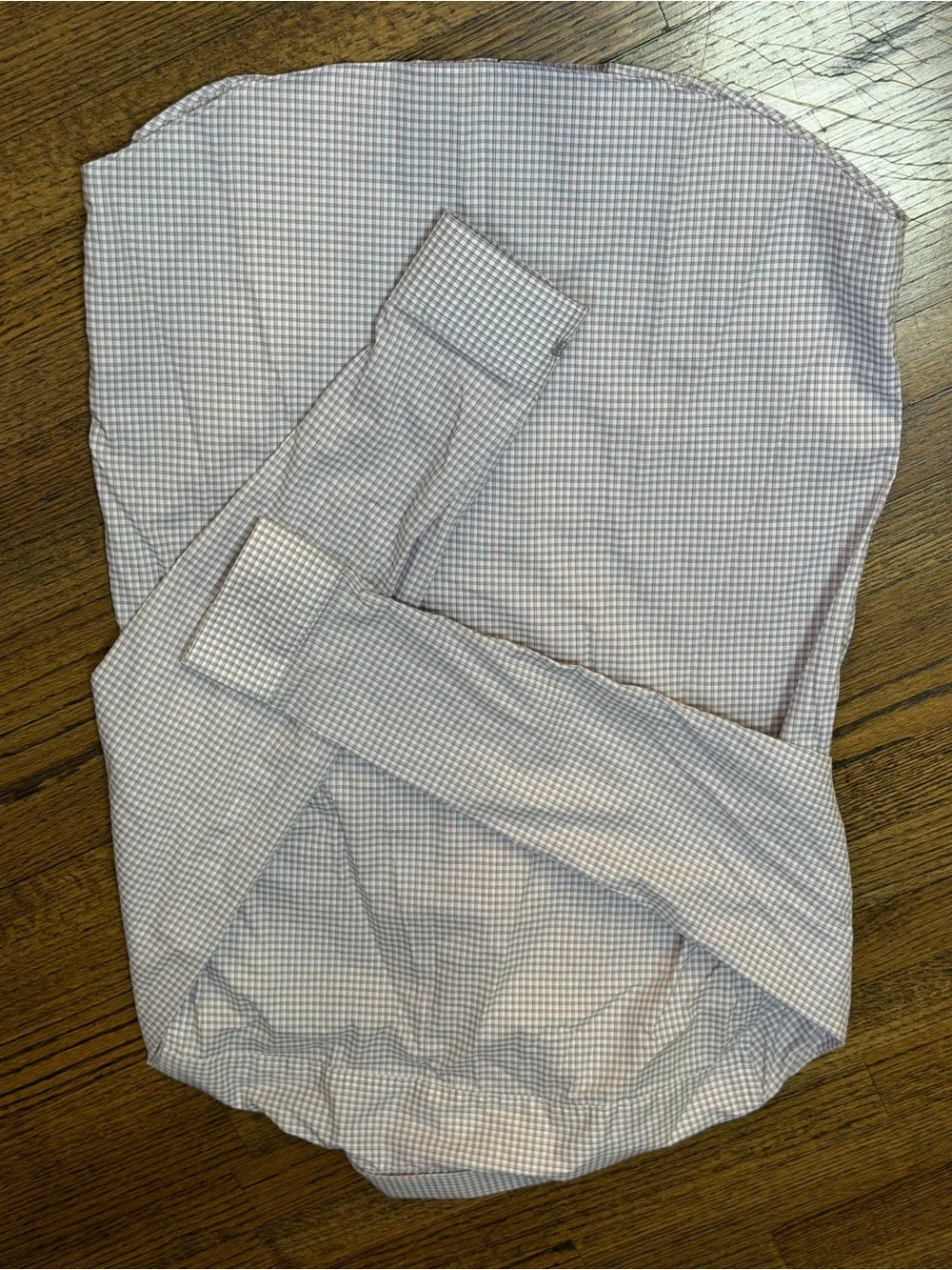 Banana Republic Slim Fit Dress Shirt Large Pink Lavender Check